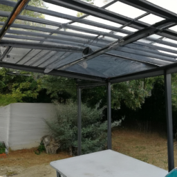 Aménagement de pergola avec fermeture loggia en PVC Bolbec